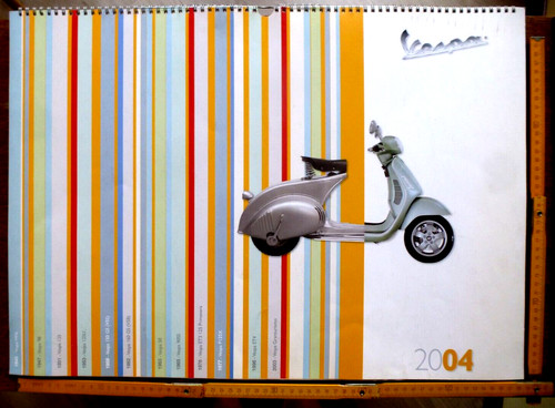 Calendario pubblicità vespa - calendario,