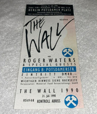 ROGER WATER BERLIN THE WALL 1990 BIGLIETTO CONCERTO INUTILIZZATO RARO ORIGINALE PINK FLOYD