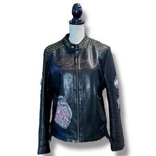 Giacca Moto Vintage Ed Hardy
