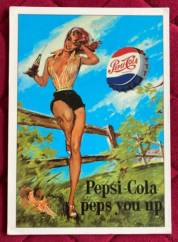 Pepsi cola cartolina - pepsi,