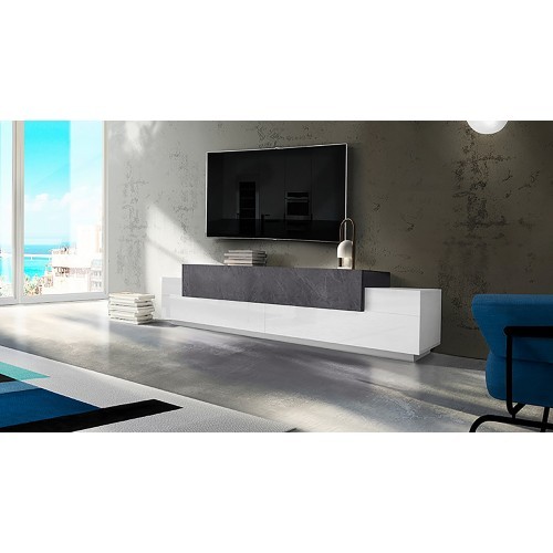 Mobile bianco grigio basso - mobile,