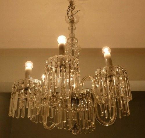 Antico lampadario cristallo - lampadario, in