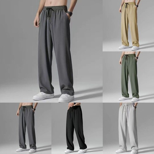 Pantalone uomo seta - , ghiaccio