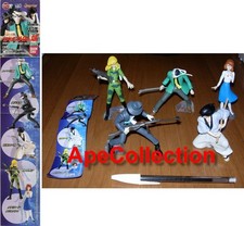 Set 5 Figure LUPIN CAGLIOSTRO PARTE 1 Gashapon Bandai JAPAN Jigen Goemon Fujiko