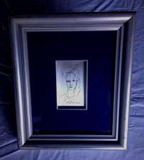 QUADRO SERIGRAFIA SU LAMINA D'ARGENTO ERNESTO TRECCANI  SILVER PRINTING ON FOIL