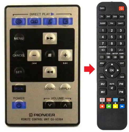 Telecomando adatto per pioneer - adatto,