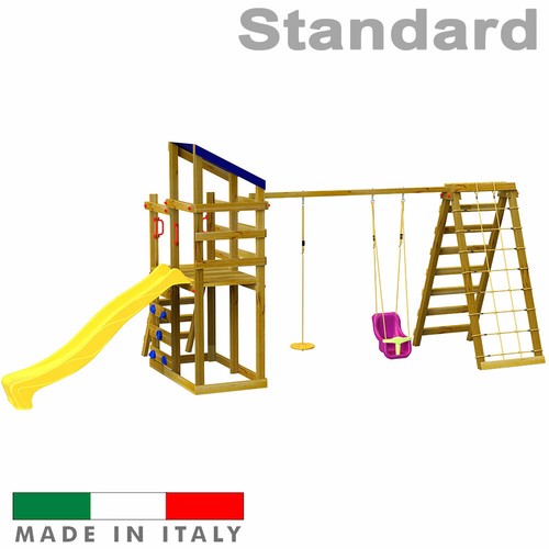 Altalena legno disco 1 - altalena,