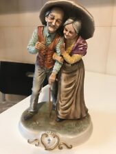 Statuetta ceramica Capodimonte - due vecchietti