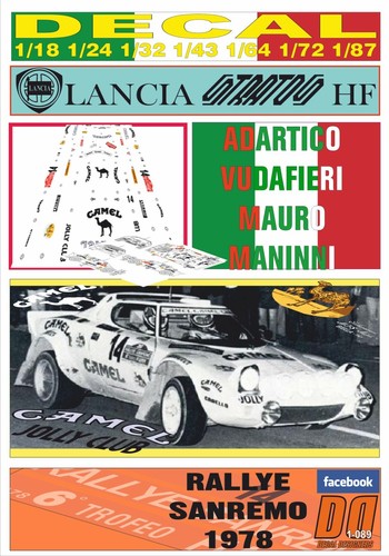 Decal lancia stratos adartico - decal,