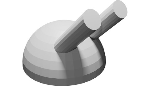 Modello cannone artiglieria - cannone,