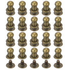 20Set 5mm Rivetti In Pelle Con