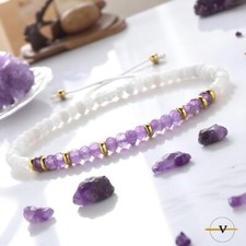 BRACCIALE DONNA UOMO AMETISTA