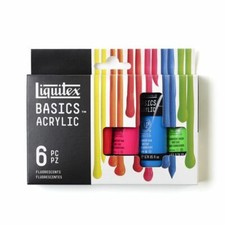 Liquitex Basics Set vernici fluorescenti acriliche 6 x 22 ml