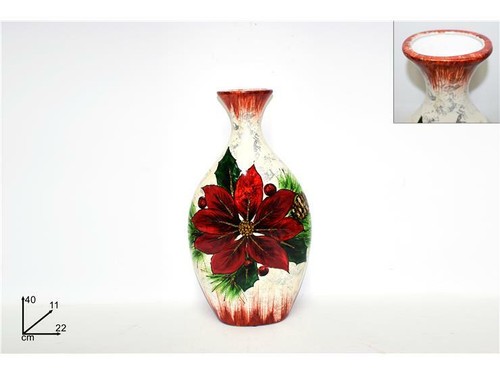 Vaso natalizio con stella - natalizio, di