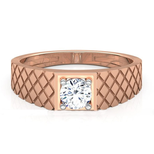 Anello uomo oro rosa 14 - da,
