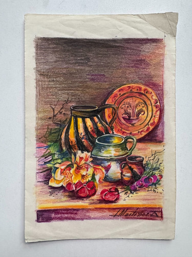 Carta matita colorata tavola