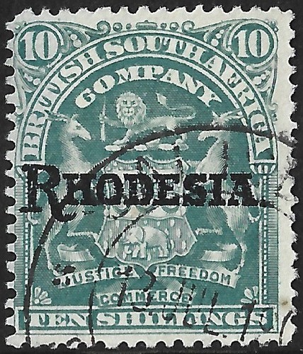 Rhodesia 1909 anni verde - 10,