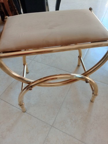 Panchetta sgabello ottone - panchetta,