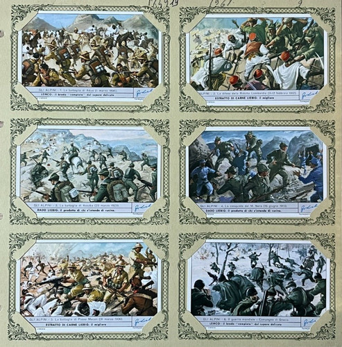 Figurine liebig gli - gli, alpini