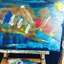 Arte astratta2 "la coda" (olio