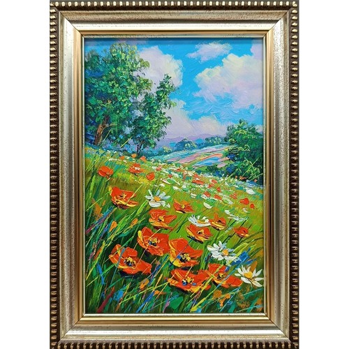 Dipinto olio natura estiva