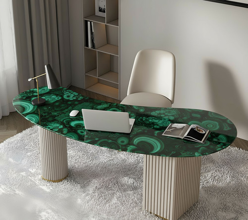 Luxury malachite computer desk - computer,
