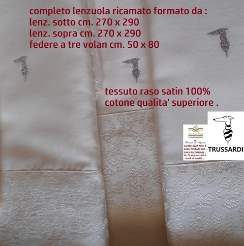 Trussardi completo lenzuolo