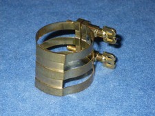 LEGATURA SASSOFONO TENORE ECHO MASTER OTTONE riproduzione di BRILHART TRIPLE BAND