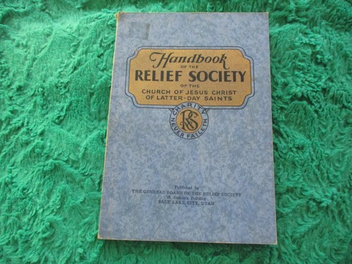 Handbook relief society of - of,
