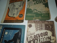 SPARTITO MUSICALE DA COLLEZIONE BLOCCO DI  4 MISTI VARI  ANNI 1946-1947-1948 