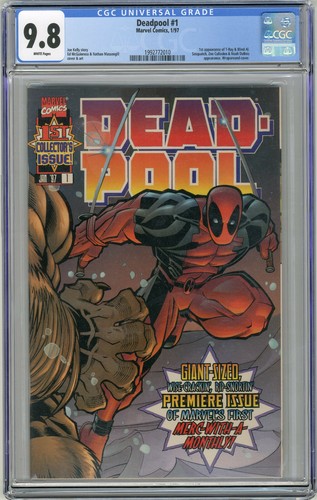 Deadpool cgc t - deadpool, 9.8