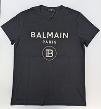 T-shirt Balmain logo nero