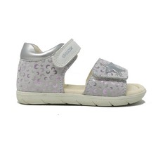 GEOX B251YA SANDALO PRIMI PASSI CON STRAPPO FANTASIA LUNA (GLICINE)