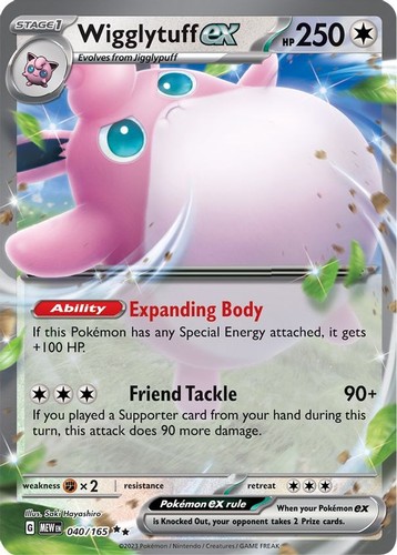 Wigglytuff 040 165 - ex, 040/165