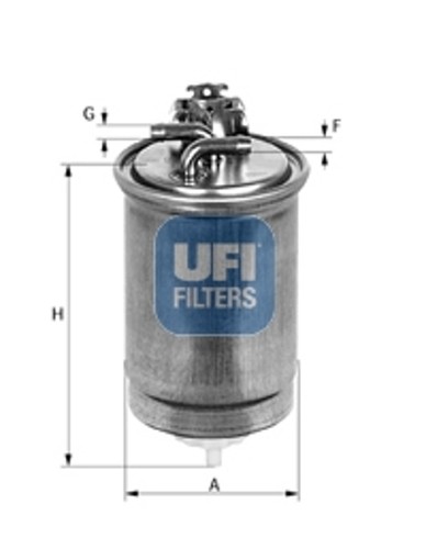 Filtro carburante ufi - carburante,