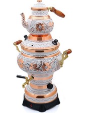 %100 Rame Samovar Bianco TEA