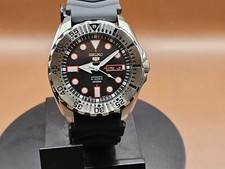 Seiko Dracula Monster Automatic Watch 4R36-03T0 black silver SRP601K1 diver