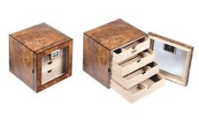MOBILE VETRINA PORTASIGARI OLMO 4 CASSETTI 80 CIGAR CASE HUMIDOR LUBINSKI Q217.0