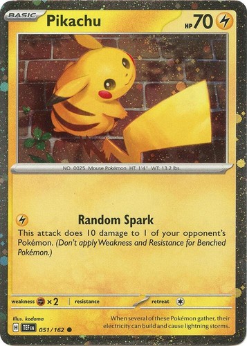 Pikachu 051 162 pokemon - pikachu, 051/162