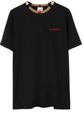 T-shirt Burberry Icon bordo a