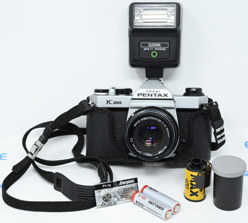 Asahi pentax k1000 fotocamera - asahi,