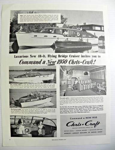 1950 chris craft stampa - chris-craft,