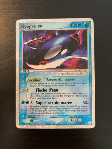 Carte pokémon kyogre - carte, ex