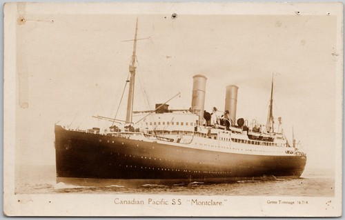 Cartolina montclare nave - ss,