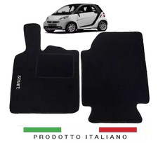 TAPPETINI TAPPETI IN MOQUETTE SMART FORTWO DAL 1998 AL 2014 CON LOGO 