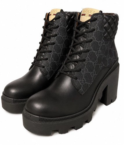 Gucci stivali donna neri pelle