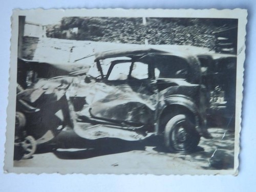 Trieste auto 1930 distrutta - trieste,