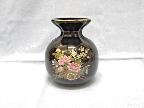 Vaso nero dipinto - vaso,