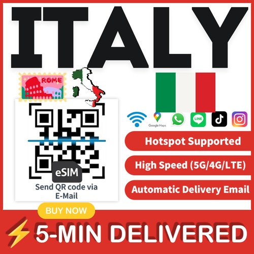 Esim italia sim card - italia, e-sim