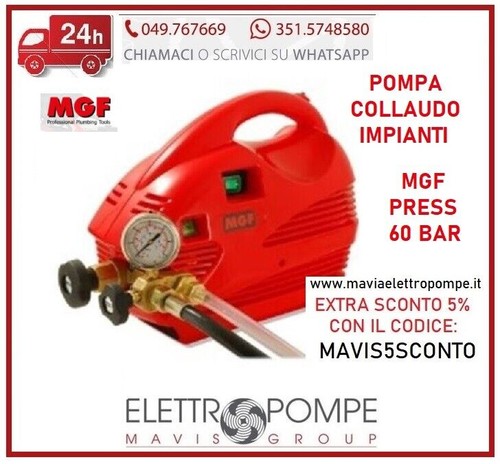 Pompa collaudo prova - , impianti